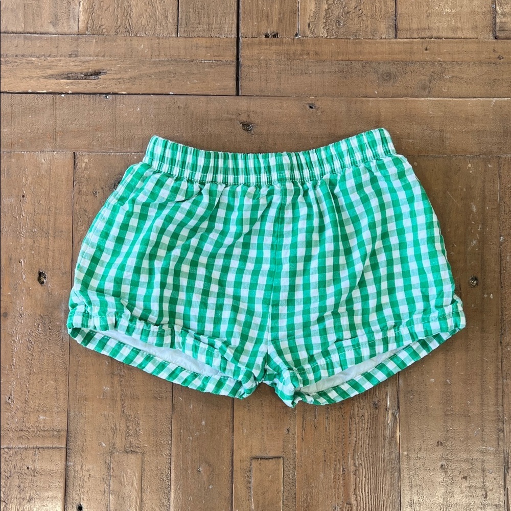 Cecil and Lou Green Gingham Kids Shorts kids size 3T